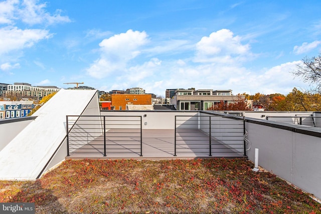 view of yard featuring a balcony