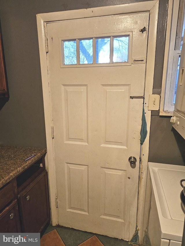 view of laundry area