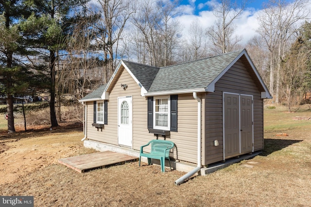 view of outbuilding with an outdoor structure