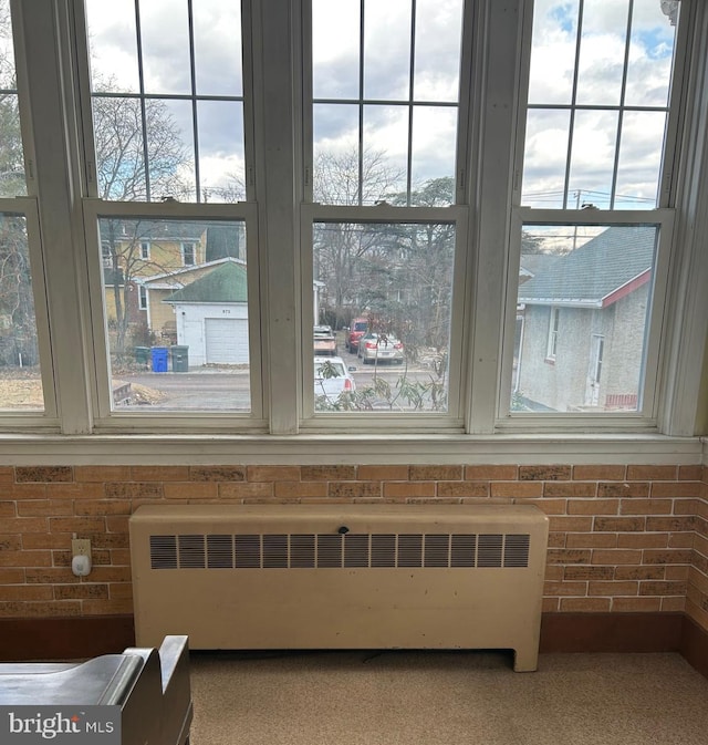 room details featuring radiator