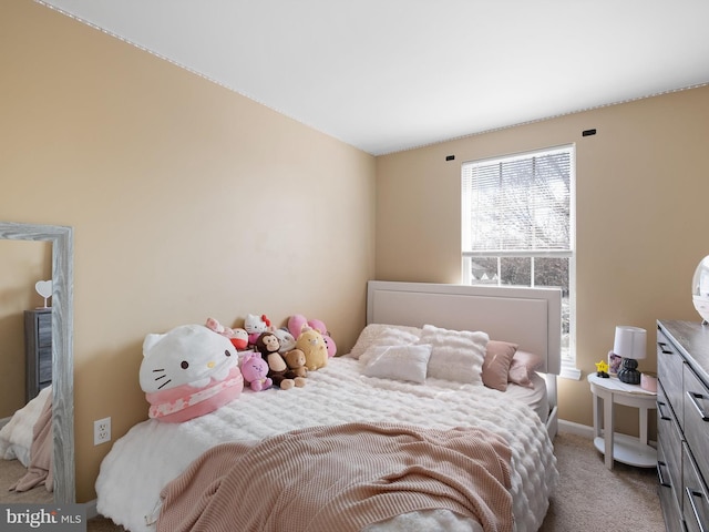 bedroom featuring carpet flooring