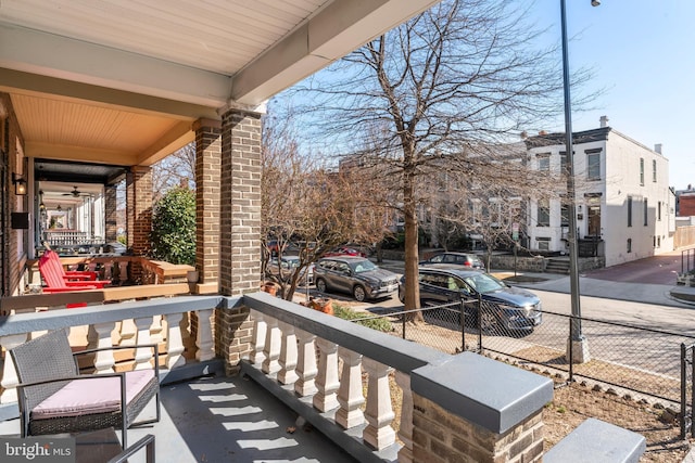 balcony with a porch