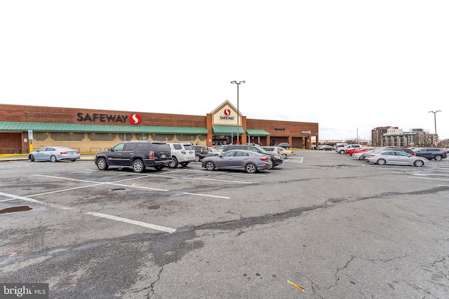 view of uncovered parking lot