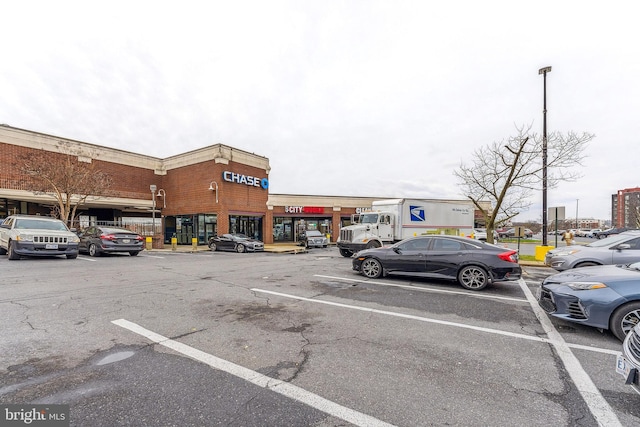 view of uncovered parking lot