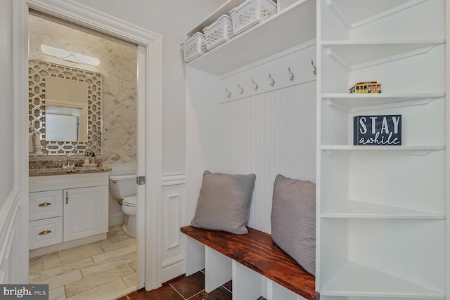 856 N Harrison St, Arlington, VA 22205 - mudroom with a sink