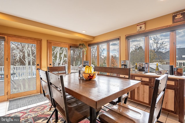 view of sunroom