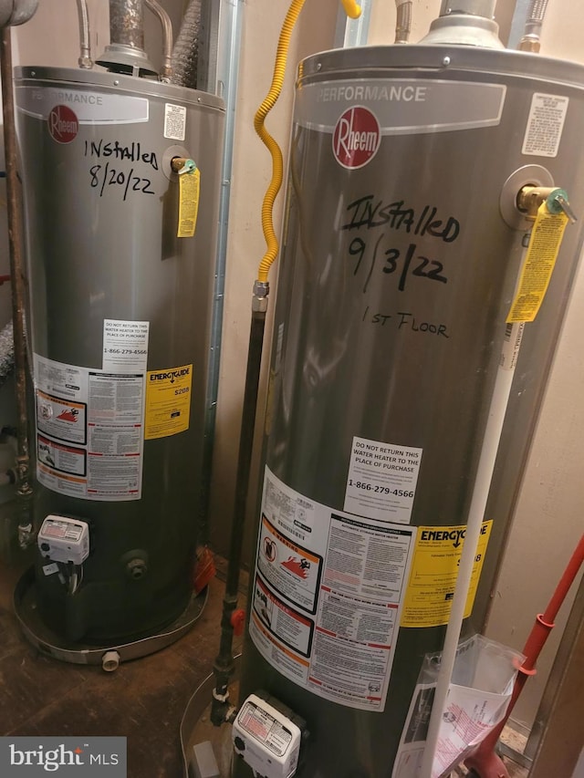 utilities with water heater