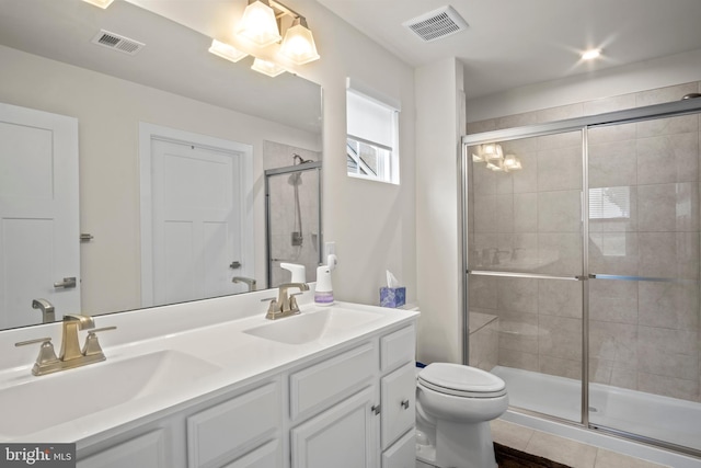 321 Windflower Dr Unit 9, Millsboro, DE 19966 - full bath with a shower stall, visible vents, and a sink