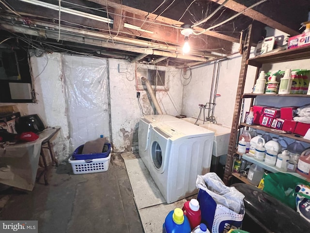 laundry area featuring laundry area and washer and dryer