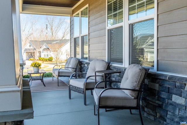 view of patio with covered porch