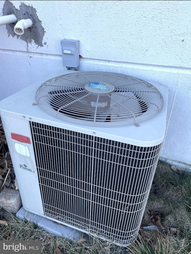 exterior details with central AC unit