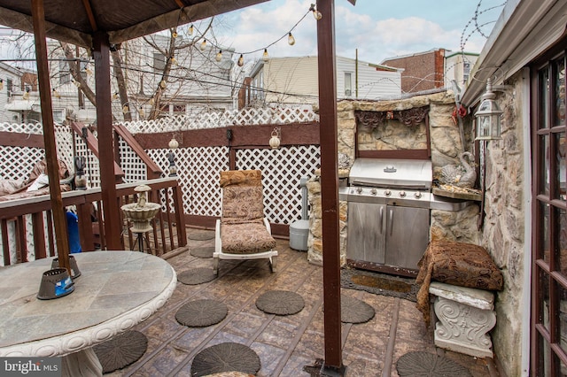 view of patio / terrace with grilling area