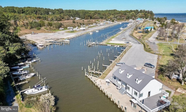5128 Shore Dr, Huntingtown, MD 20639 - drone / aerial view of a large body of water and numerous boat docks