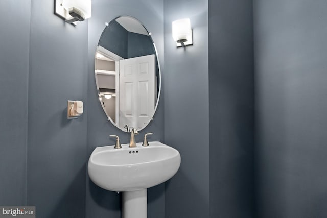bathroom with a sink