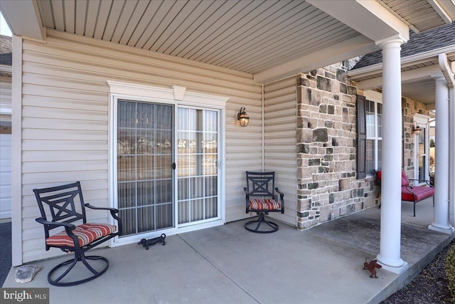 view of patio / terrace featuring a porch