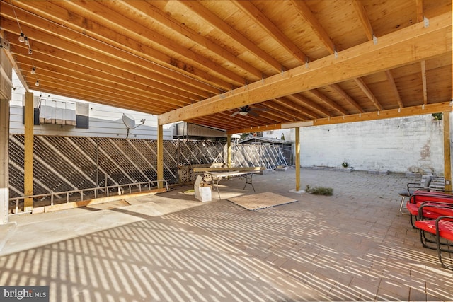 view of patio / terrace with an outdoor structure