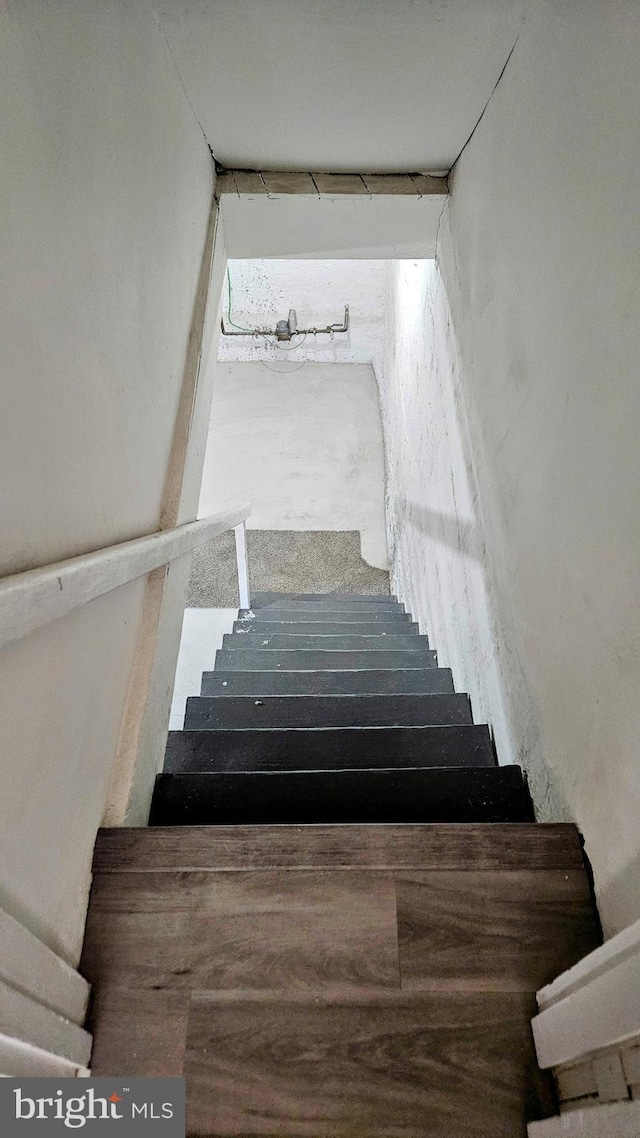 view of stairway