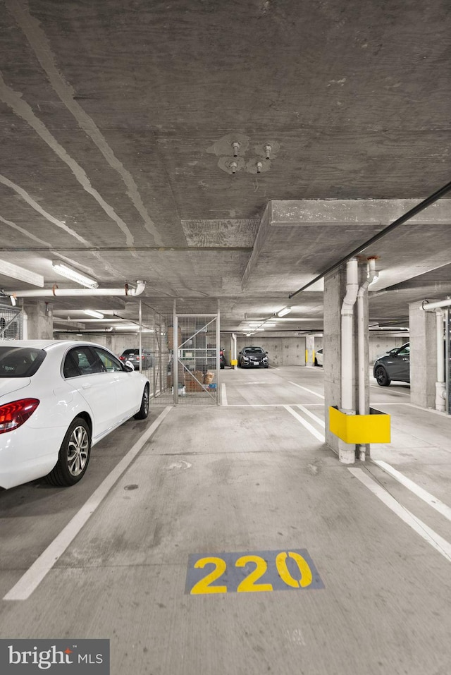 view of parking deck