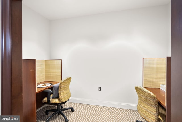 office with baseboards
