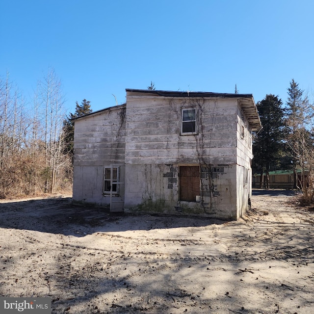 view of rear view of house