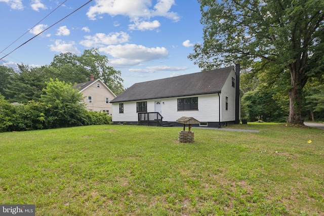 exterior space featuring a lawn