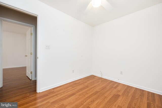 2115 Ruxton Dr, Salisbury, MD 21801 - unfurnished room featuring light wood-style floors, baseboards, and a ceiling fan