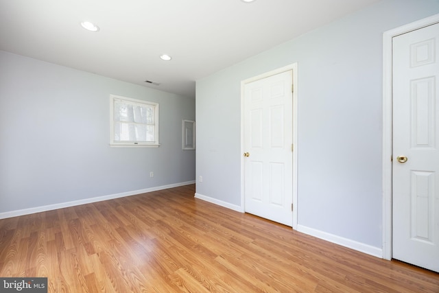 2115 Ruxton Dr, Salisbury, MD 21801 - unfurnished bedroom featuring light wood-type flooring, baseboards, and recessed lighting