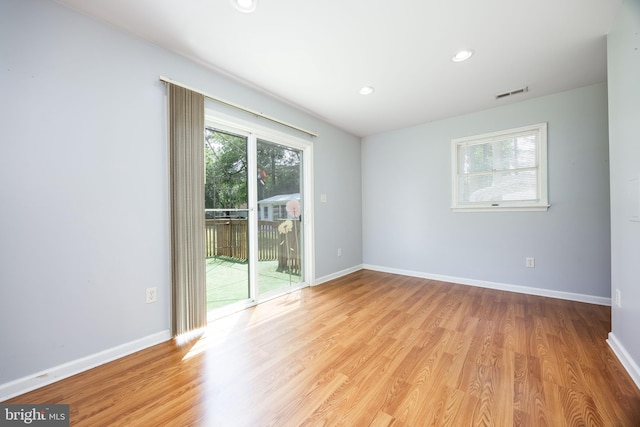 2115 Ruxton Dr, Salisbury, MD 21801 - empty room featuring light wood finished floors, recessed lighting, and baseboards