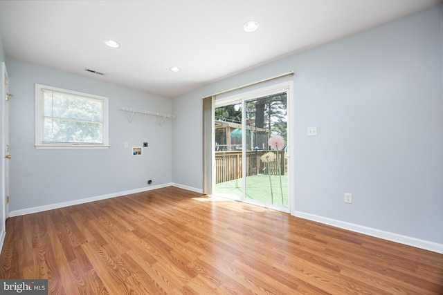 2115 Ruxton Dr, Salisbury, MD 21801 - unfurnished room featuring plenty of natural light, light wood-style floors, recessed lighting, and baseboards