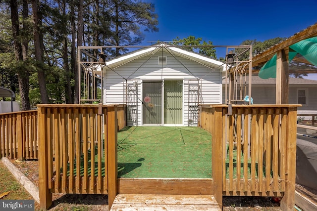 2115 Ruxton Dr, Salisbury, MD 21801 - view of outbuilding featuring fence