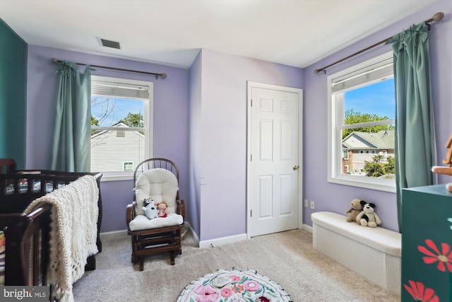 3246 Blundell Rd, Falls Church, VA 22042 - carpeted bedroom featuring visible vents, baseboards, and multiple windows