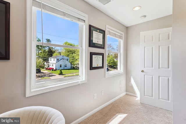3246 Blundell Rd, Falls Church, VA 22042 - interior space featuring visible vents, baseboards, and carpet