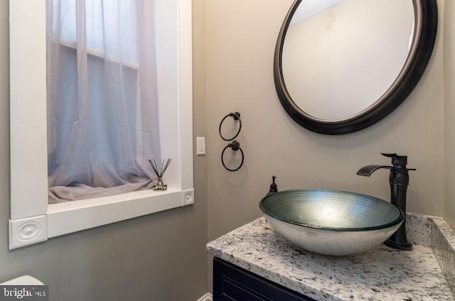 bathroom with vanity