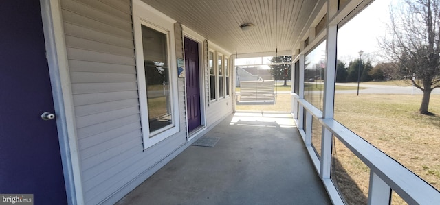 view of patio / terrace featuring a porch