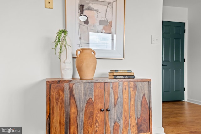 room details with wood finished floors