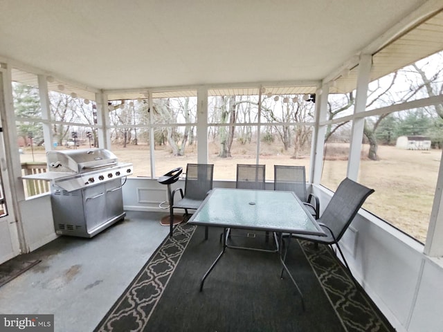 sunroom / solarium with plenty of natural light