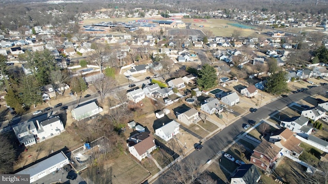 birds eye view of property featuring a residential view