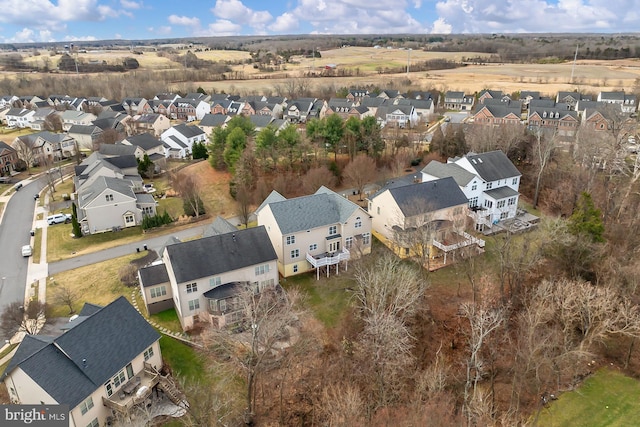 drone / aerial view featuring a residential view