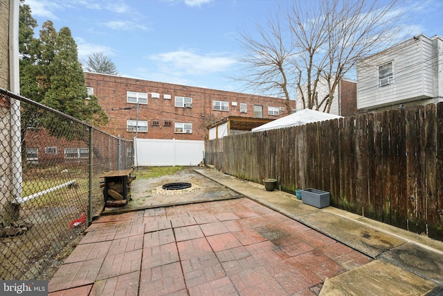 view of patio / terrace featuring a fenced backyard