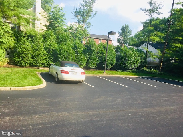 view of uncovered parking lot