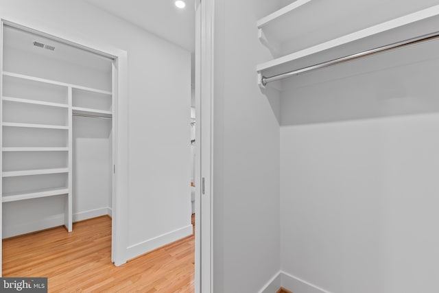 closet with visible vents