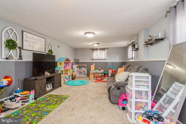 54 Mae Dr, Hamilton, NJ 08620 - game room featuring carpet and visible vents
