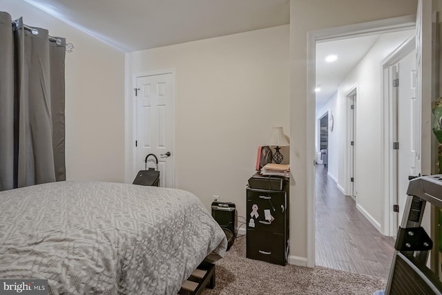 bedroom with baseboards