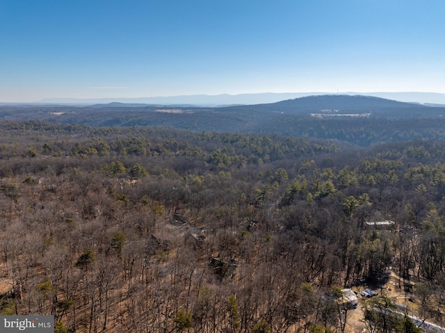 property view of mountains with a view of trees