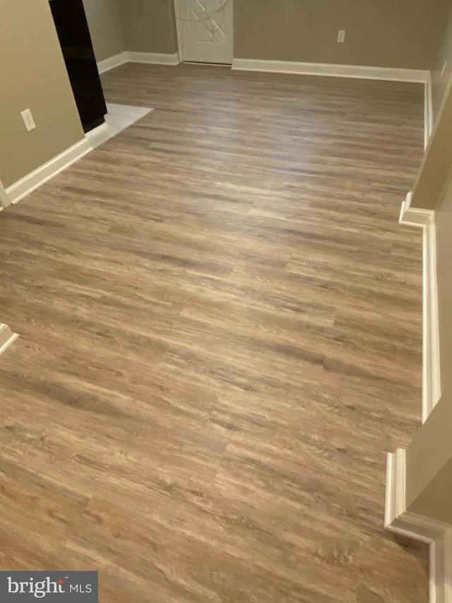 details with baseboards and wood finished floors