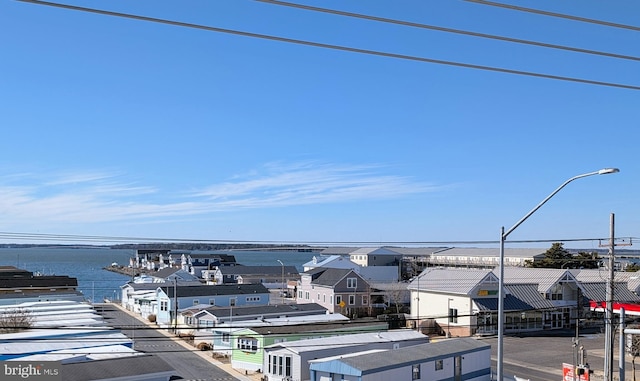 property view of water with a residential view