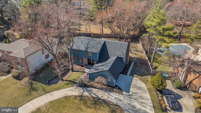 birds eye view of property