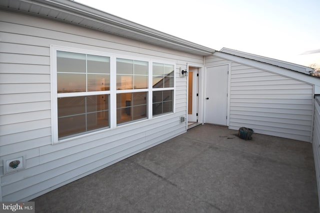 exterior space with a patio