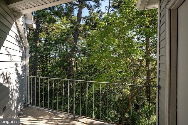 view of balcony