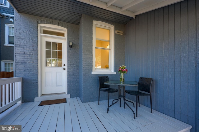 30 N Marshall St, Lancaster, PA 17602 - view of exterior entry with a deck and outdoor dining space